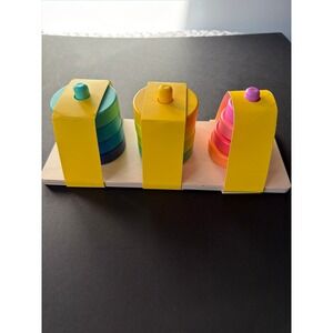 Lovevery Twist Pivot Sorting Stacking Wooden Pattern Puzzle Montessori Toy New